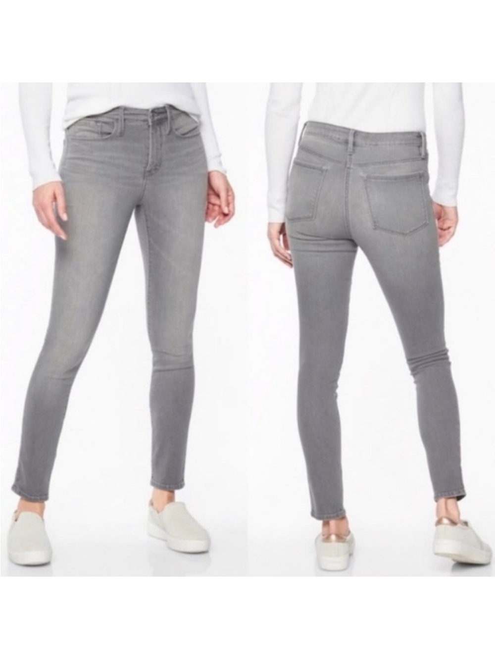 Athleta Grey High-Rise Skinny Jeans sculptek